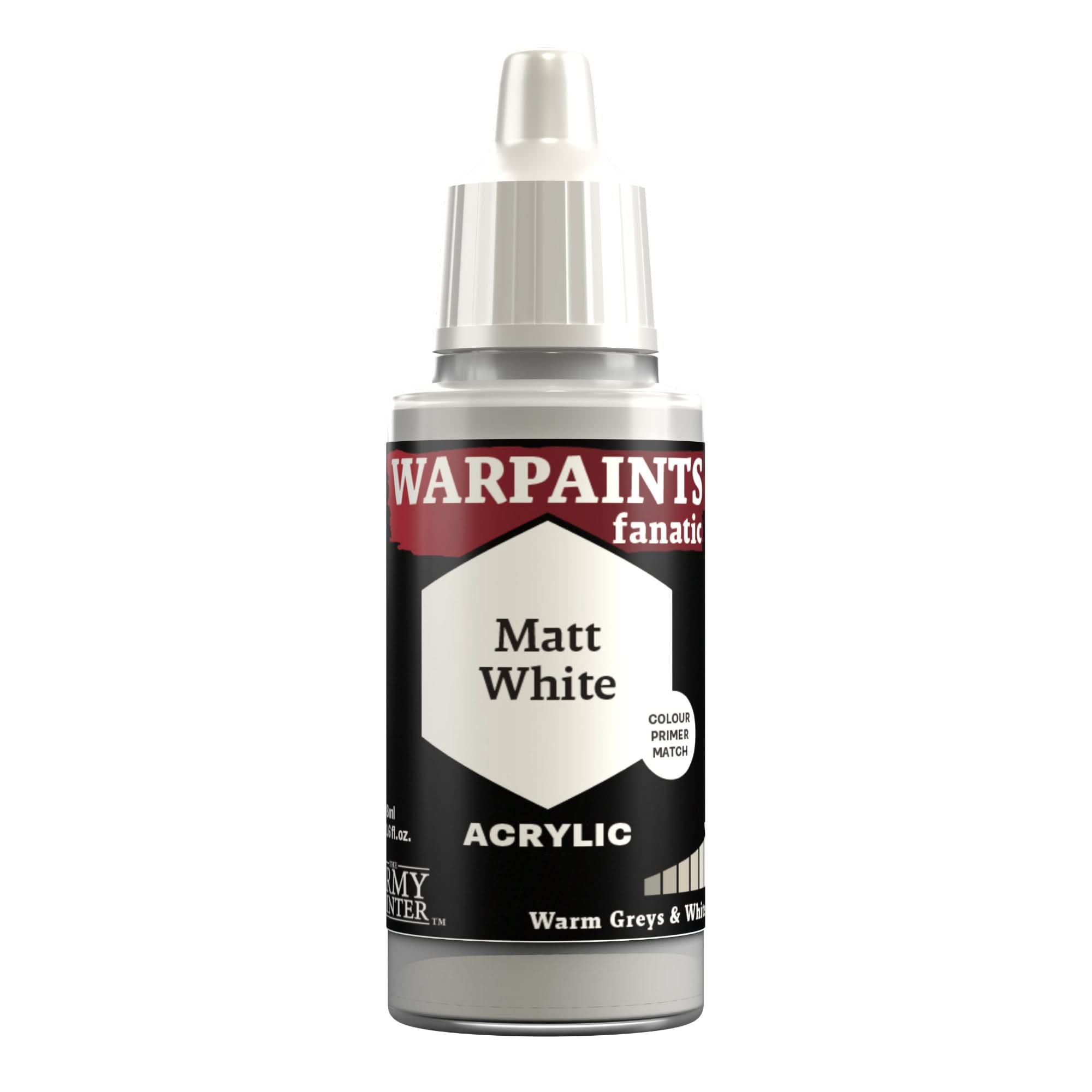 THE ARMY PAINTER WARPAINTS: FANATIC ACRYLIC MATT WHITE