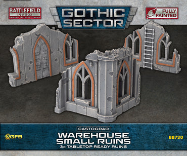 BATTLEFIELD IN A BOX: GOTHIC SECTOR CASTOGRAD WAREHOUSE SMALL RUINS