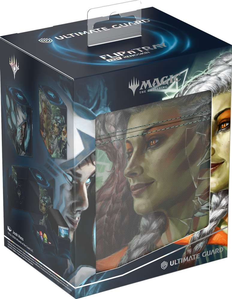 UG FLIP N TRAY DECK CASE XENOSKIN 133+ MTG REALITY FRACTURE BLUE/GREEN UNCOMMON