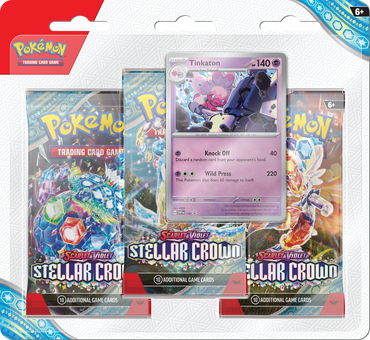 POKEMON SV7 STELLAR CROWN 3-PACK BLISTER