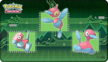 UP PLAYMAT POKEMON PORYGON EVOLUTIONS STITCHED
