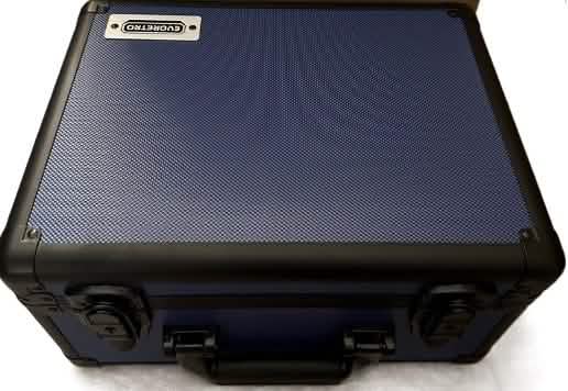 ER GRADED CARD STORAGE BOX HEAVY DUTY 3 ROWS BLUE ALUMINUM