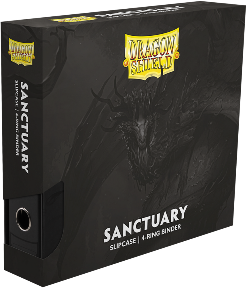 DRAGON SHIELD SLIPCASE BINDER 4 RING SANCTUARY BLACK