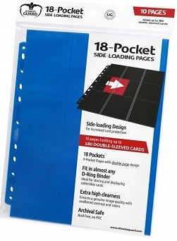 UG SUPREME PAGES SIDE-LOADING 18PKT BLUE 10CT
