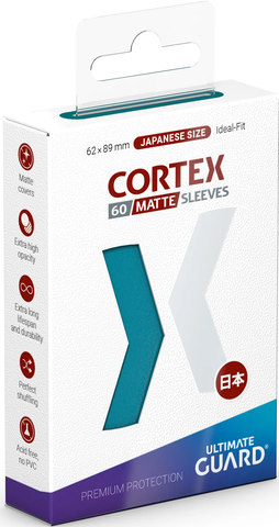 UG SLEEVES CORTEX JAPANESE SIZE MATTE PETROL 60CT