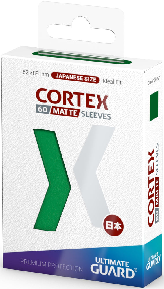 UG SLEEVES CORTEX JAPANESE SIZE MATTE GREEN 60CT