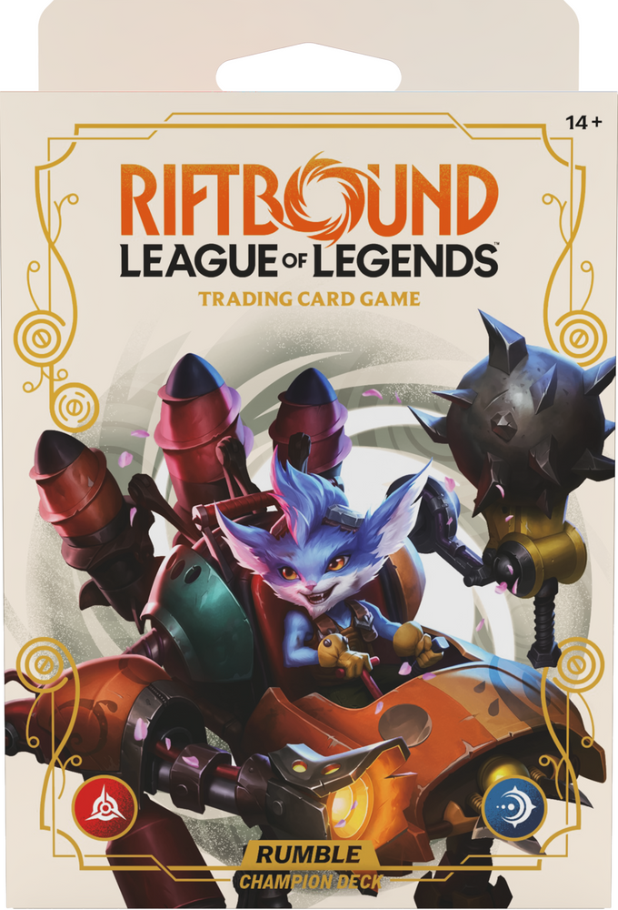 RIFTBOUND LEAGUE OF LEGENDS TCG SPIRITFORGED CHAMPION DECK RUMBLE (LIMIT 1) ^ PRE ORDER FEB 13/26