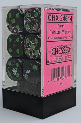 BRUSH 12D6 PAINTBALL/GREEN 16MM
