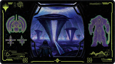 UP PLAYMAT MTG EDGE OF ETERNITIES BLACK HOLOFOIL