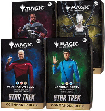 MTG STAR TREK COMMANDER SET OF 4  PRE ORDER ^ NOV 6/26
