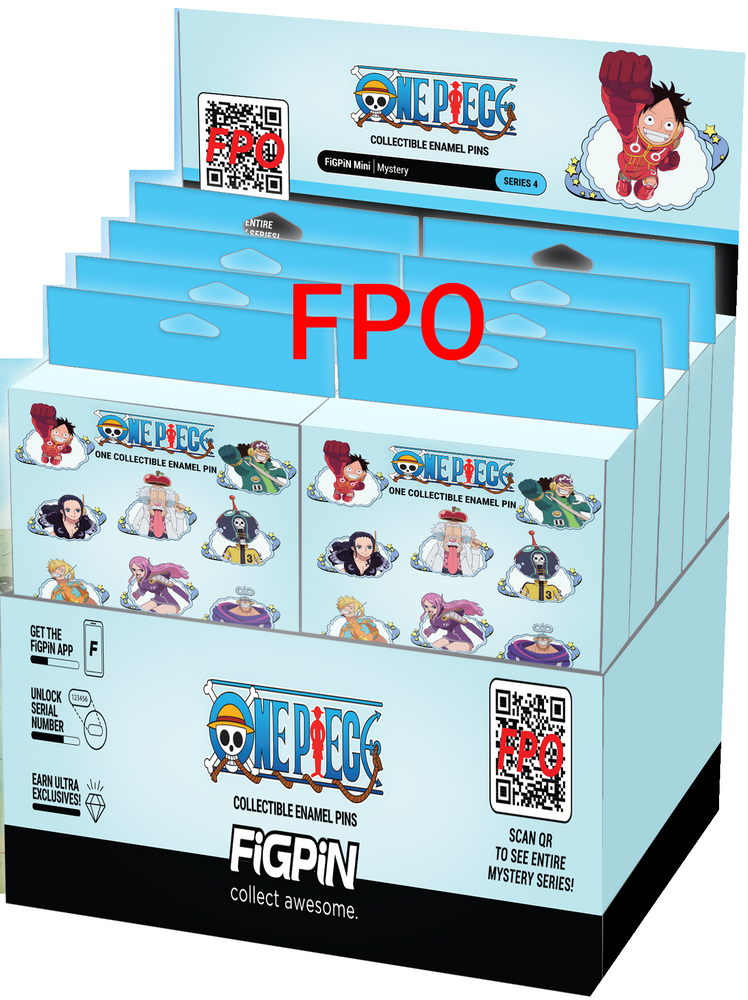 FIGPIN ONE PIECE SERIES 4 MYSTERY MINIS 10CT PDQ