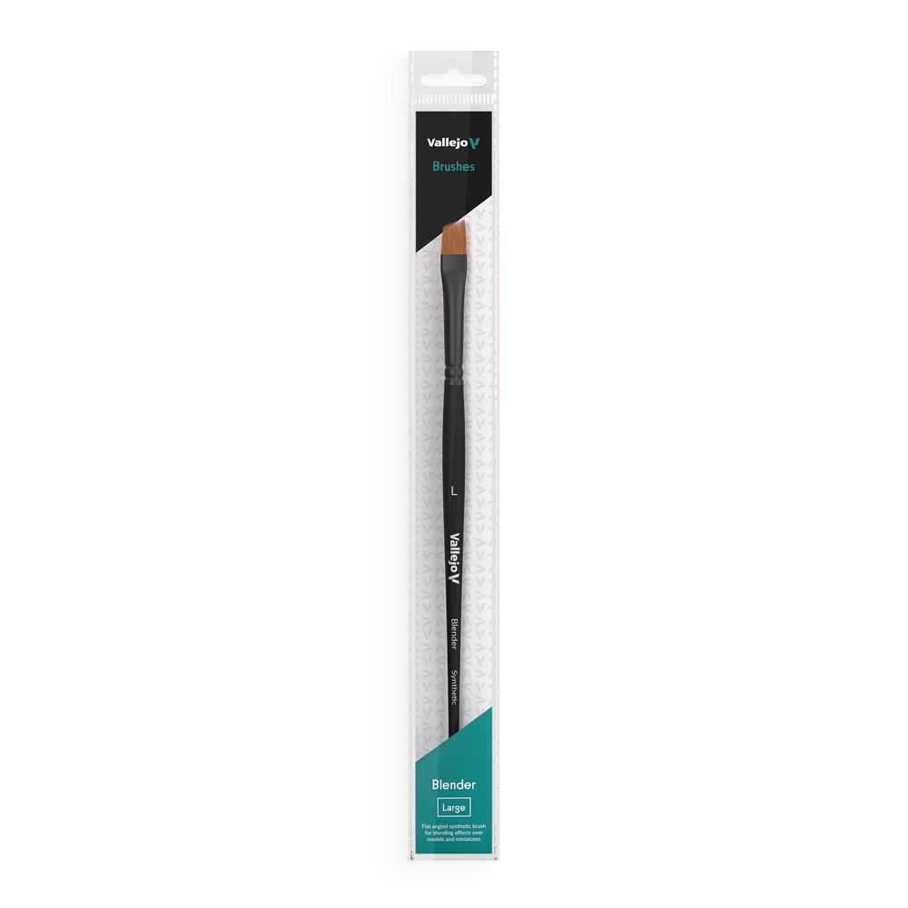 VALLEJO: FLAT ANGLED SYNTHETIC BRUSH LARGE