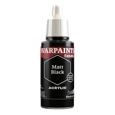 THE ARMY PAINTER WARPAINTS: FANATIC ACRYLIC MATT BLACK