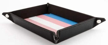 FOLD UP DICE VELVET TRAY PRIDE TRANSGENDER