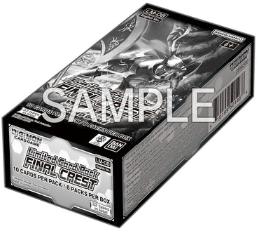 DIGIMON CG LM-08 FINAL CREST LIMITED CARD PACK