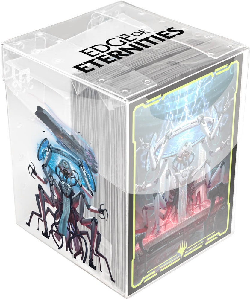UP D-PRO MTG EDGE OF ETERNITIES CLEAR BOX COMMANDER A 100CT