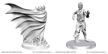 DND UNPAINTED MINIS WV28 CLASSIC VAMPIRE & CLASSIC ZOMBIE