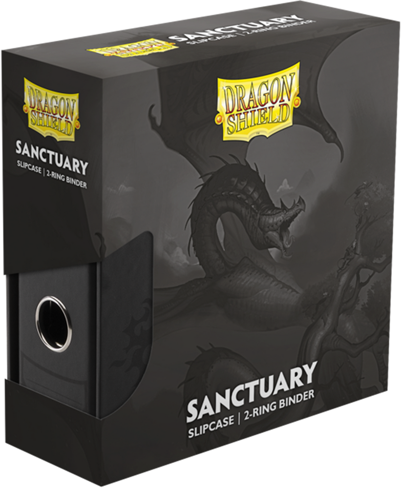 DRAGON SHIELD SLIPCASE BINDER 2 RING SANCTUARY BLACK