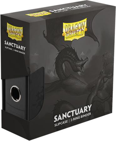 DRAGON SHIELD SLIPCASE BINDER 2 RING SANCTUARY BLACK