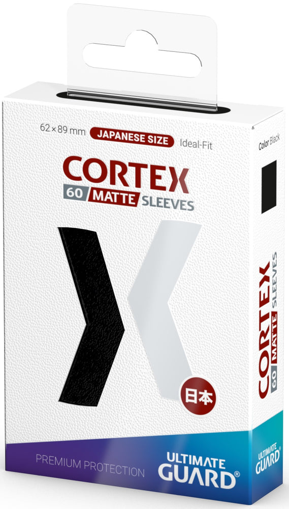 UG SLEEVES CORTEX JAPANESE SIZE MATTE BLACK 60CT