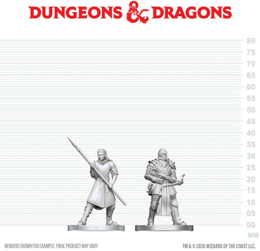 DND UNPAINTED MINIS WV29 TOWN GUARDS