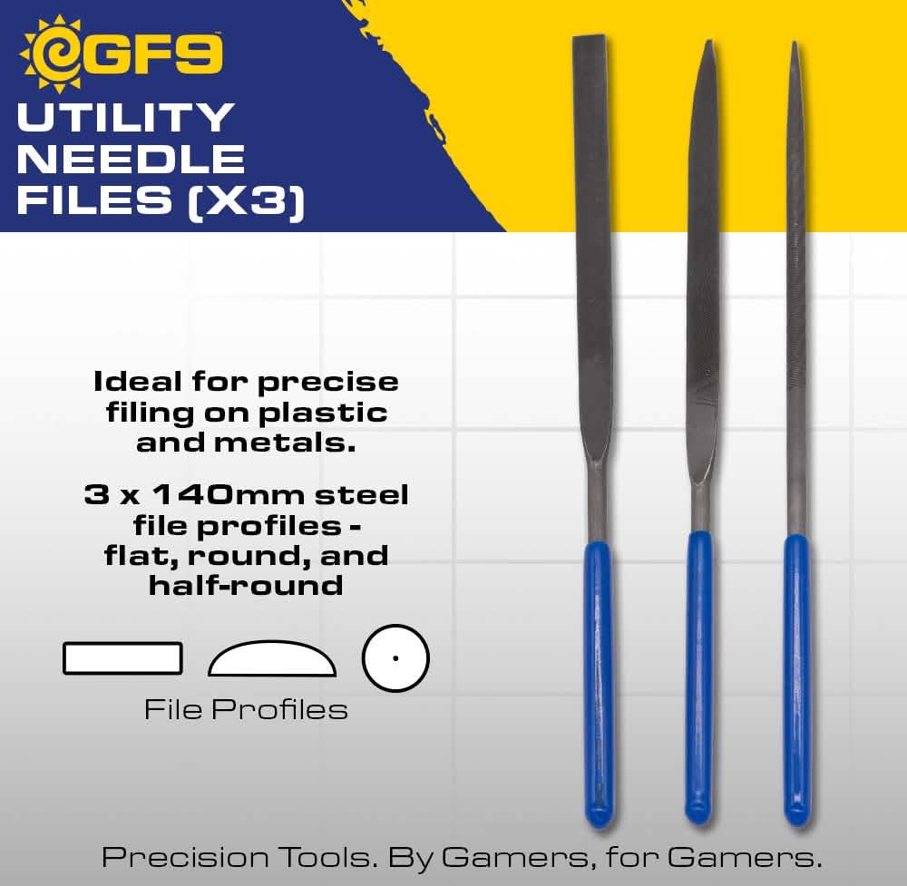 HOBBY TOOLS: UTILITY NEEDLE FILES 3CT