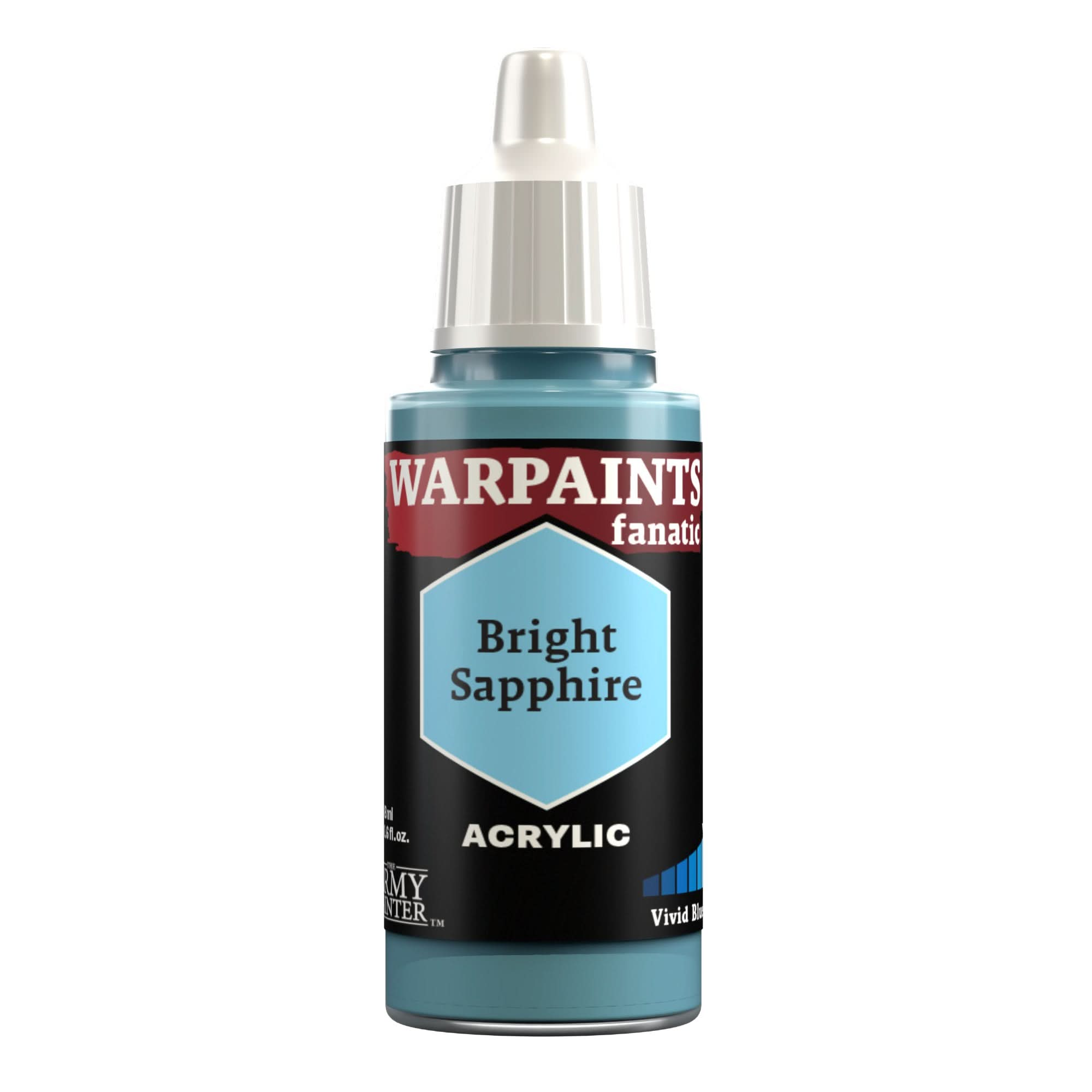 THE ARMY PAINTER WARPAINTS: FANATIC ACRYLIC BRIGHT SAPPHIRE