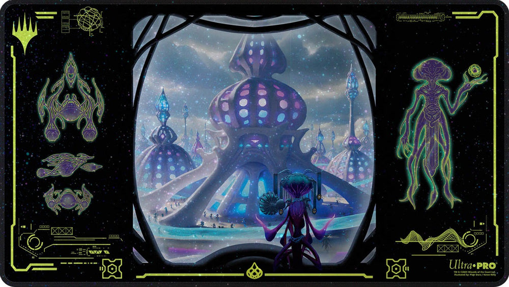 UP PLAYMAT MTG EDGE OF ETERNITIES BLUE HOLOFOIL