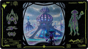 UP PLAYMAT MTG EDGE OF ETERNITIES BLUE HOLOFOIL
