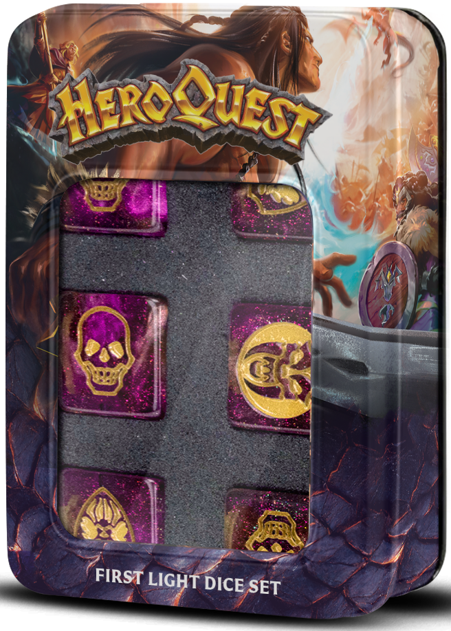 HEROQUEST FIRST LIGHT D6 DICE SET