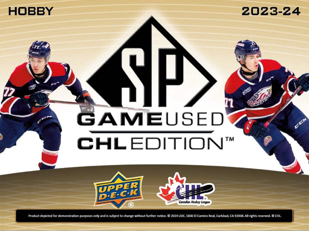 UD CHL SP GAME USED HOCKEY 23/24