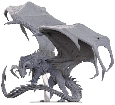 DND UNPAINTED MINIS ADULT BLACK DRAGON NEW