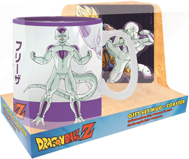 DRAGON BALL Z GOKU VS. FRIEZA MUG AND COASTER SET