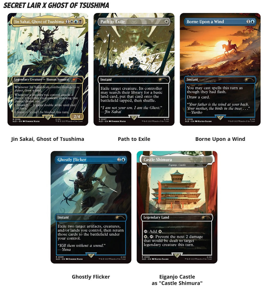 MTG SECRET LAIR PLAYSTATION SUPER DROP GHOSTS OF TSUSHIMA: SHADOW SAMURAI REGULAR (LIMIT 1)
