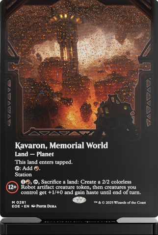 GATHERERS TAVERN MTG EDGE OF ETERNITIES SLABS KAVARON, MEMORIAL WORLD SLAB STANDEE