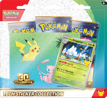 POKEMON 30TH CELEBRATION TECH STICKER COLLECTION (LIMIT 1)