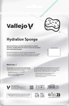 VALLEJO: WET PALETTE REUSABLE HYDRATION SPONGES 2CT