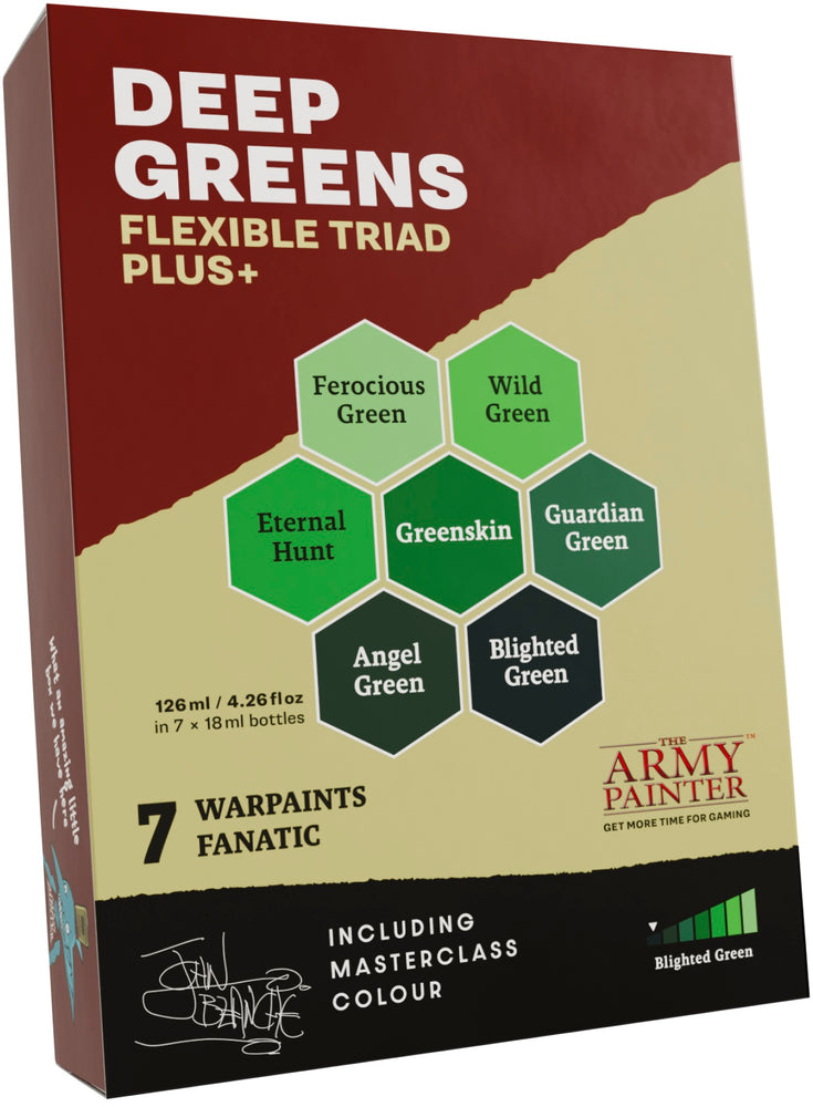 WARPAINTS: FANATIC FLEXIBLE TRIAD PLUS+ DEEP GREENS