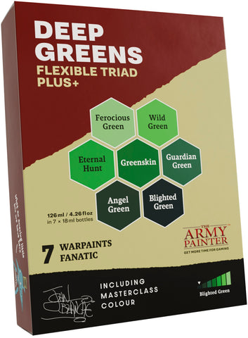 WARPAINTS: FANATIC FLEXIBLE TRIAD PLUS+ DEEP GREENS