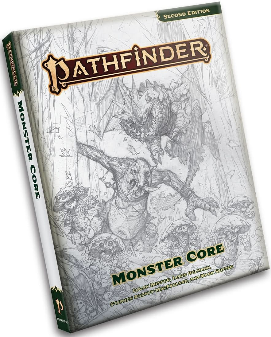 PATHFINDER RPG MONSTER CORE SKETCH COVER EDITION