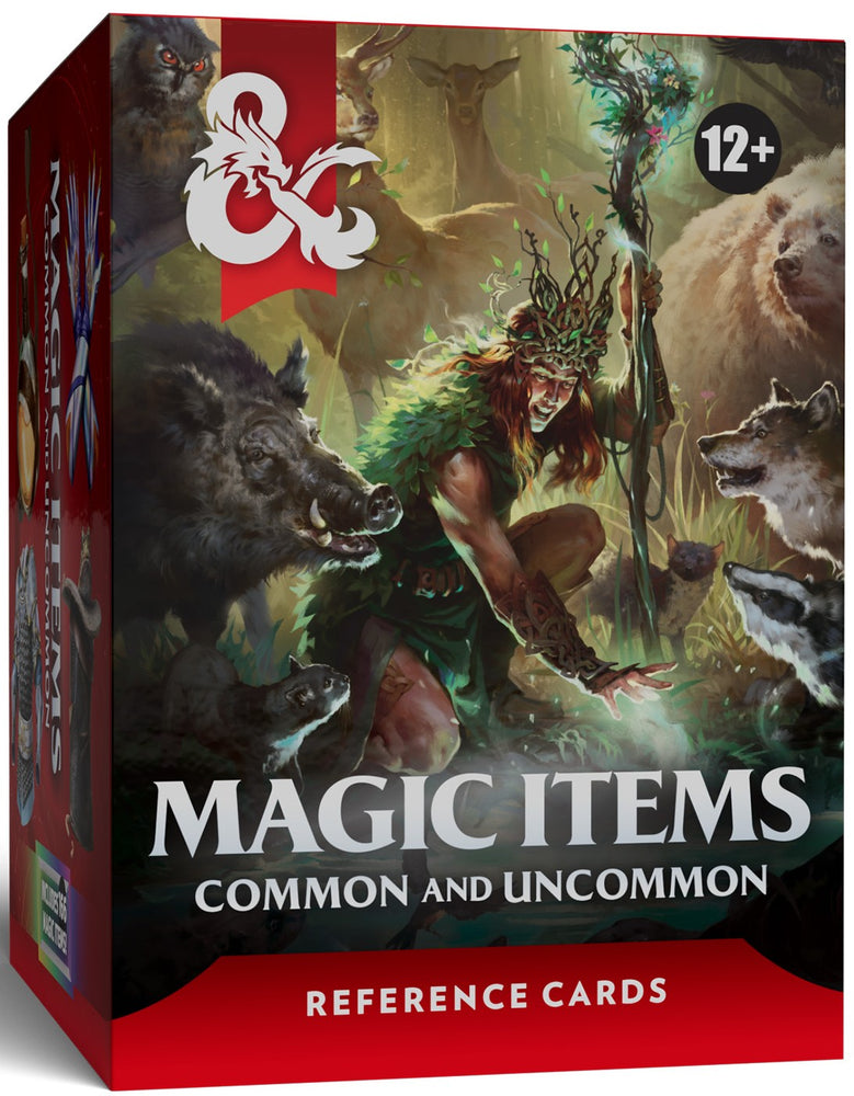 DND RPG REFERENCE CARDS MAGIC ITEMS COMMON AND UNCOMMON