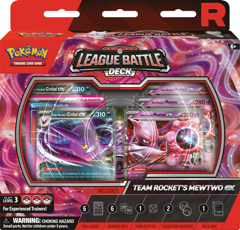 POKEMON LEAGUE BATTLE DECK TEAM ROCKETS MEWTWO EX