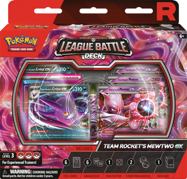 POKEMON LEAGUE BATTLE DECK TEAM ROCKETS MEWTWO EX