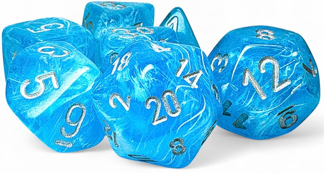 LUMINARY 7-DIE SET MEGA-HEDRAL SKY/SILVER