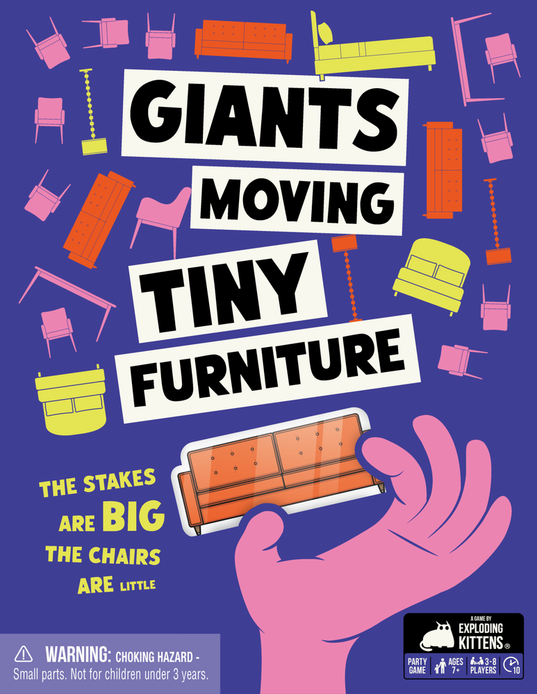 GIANTS MOVING TINY FURNITURE