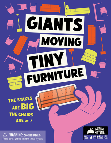 GIANTS MOVING TINY FURNITURE