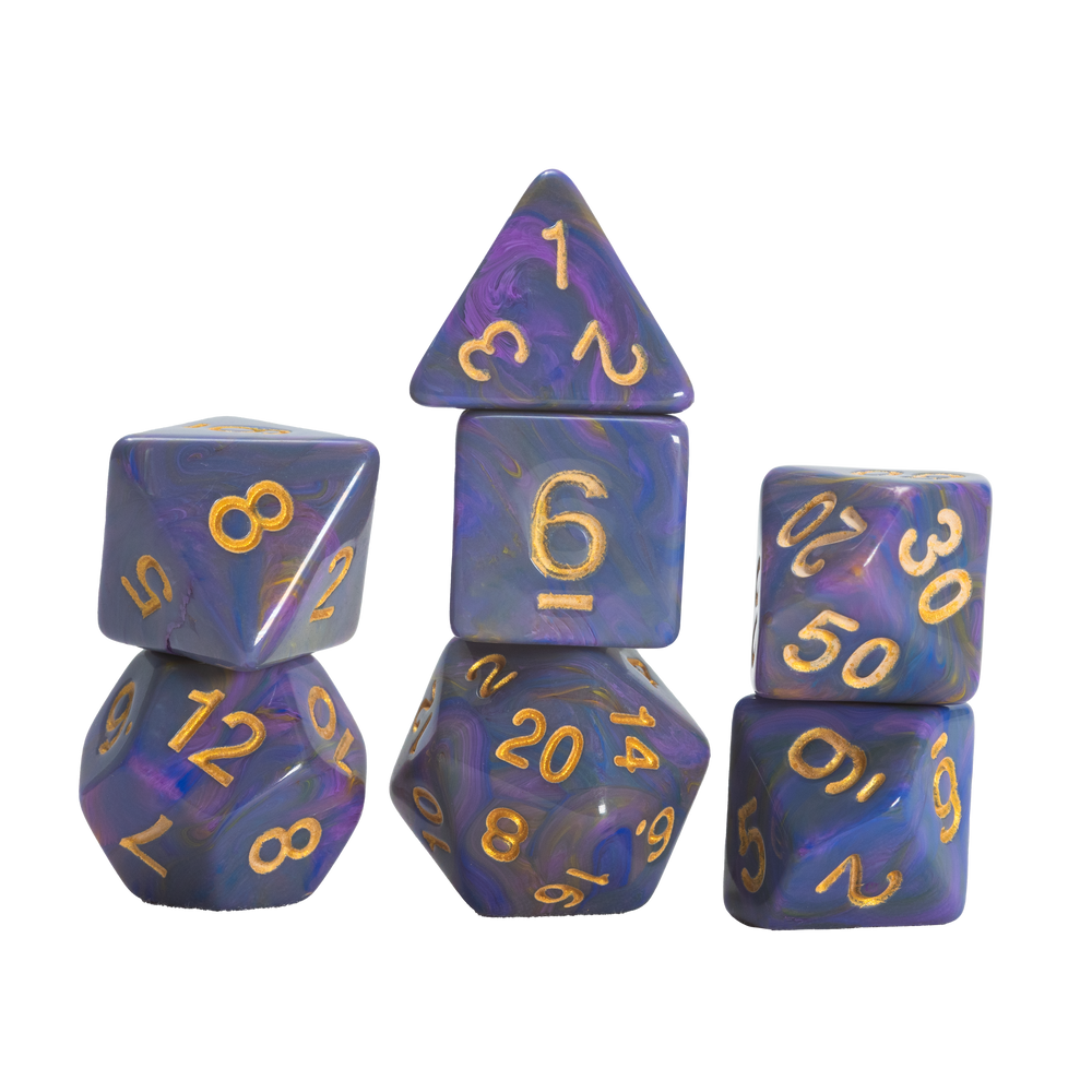 SD POLYHEDRAL PURPLE UNICORN 7-DIE SET