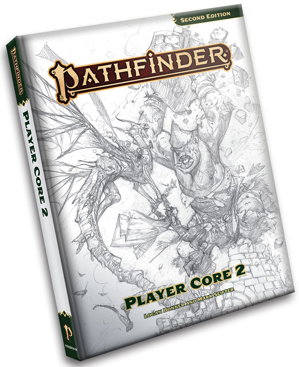 PATHFINDER 2E REMASTER PLAYER CORE 2 SKETCH COVER EDITION