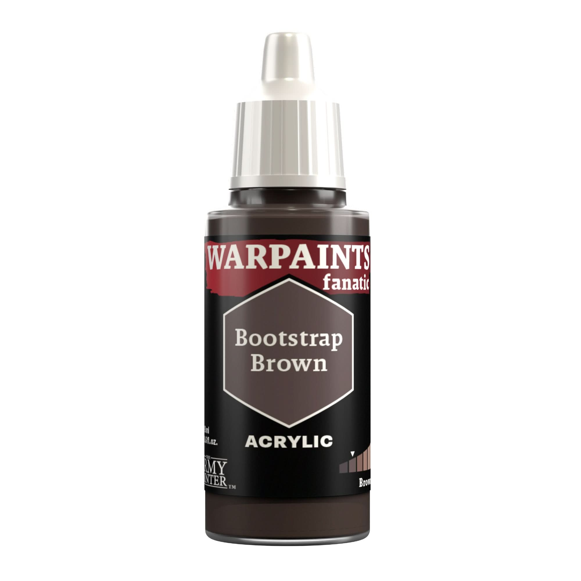 THE ARMY PAINTER WARPAINTS: FANATIC ACRYLIC BOOTSTRAP BROWN