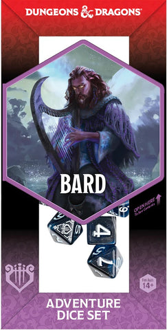 DND ADVENTURE DICE BARD: BLUE/BLACK